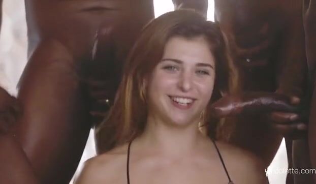 Leah Gotti seems happpy while getting gang banged by bbcs