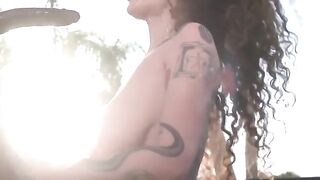 BBC: Big titted chick sucks black cock. #3