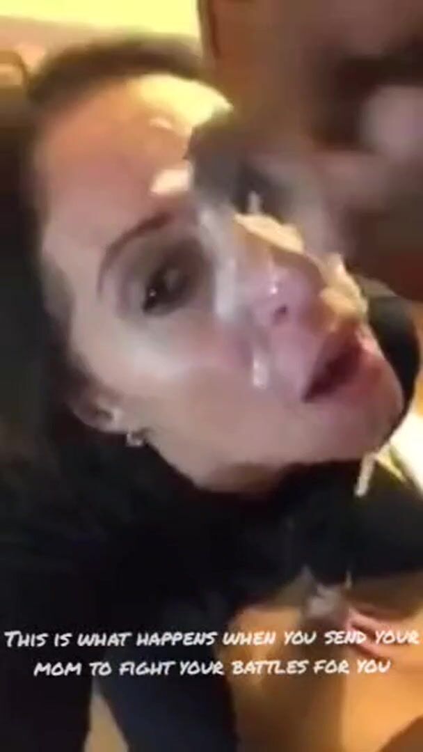 Amateur BBC Brunette Bull Caption Cumshot Facial Interracial MILF