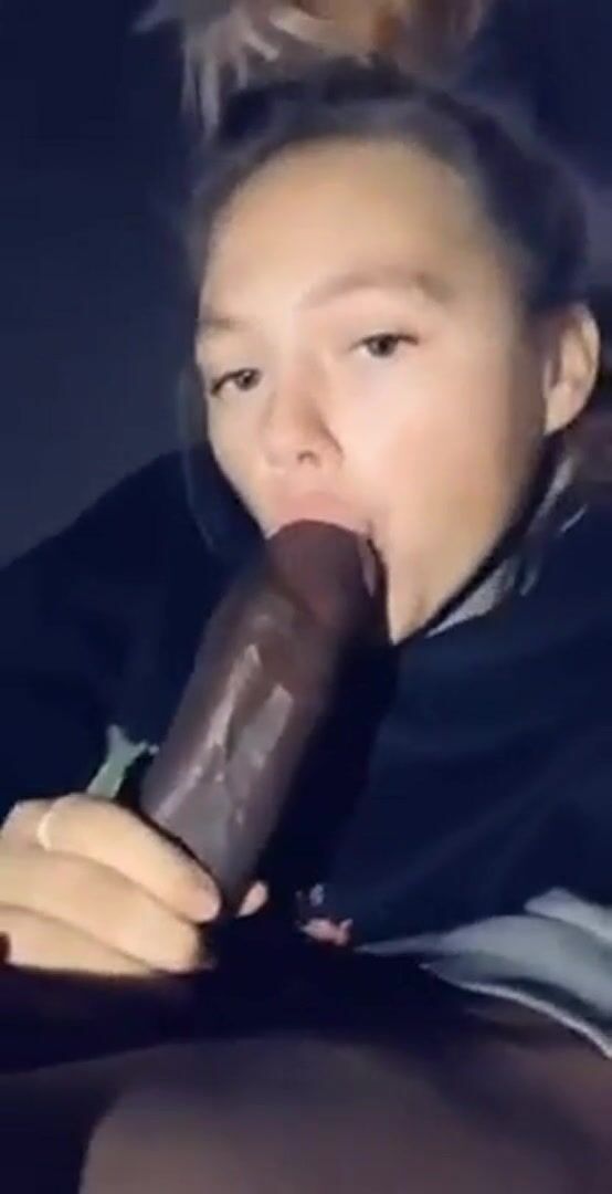 Teen sucks bbc