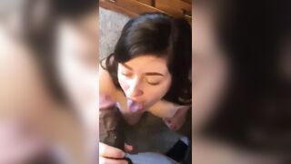 BBC Blowjob: Do I look cute giving blowjobs? ♥️♥️♥️♥️ #3