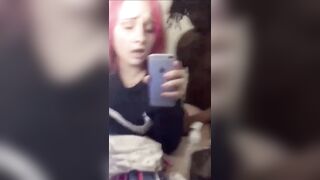 Pink Haired Teen Taking BBC