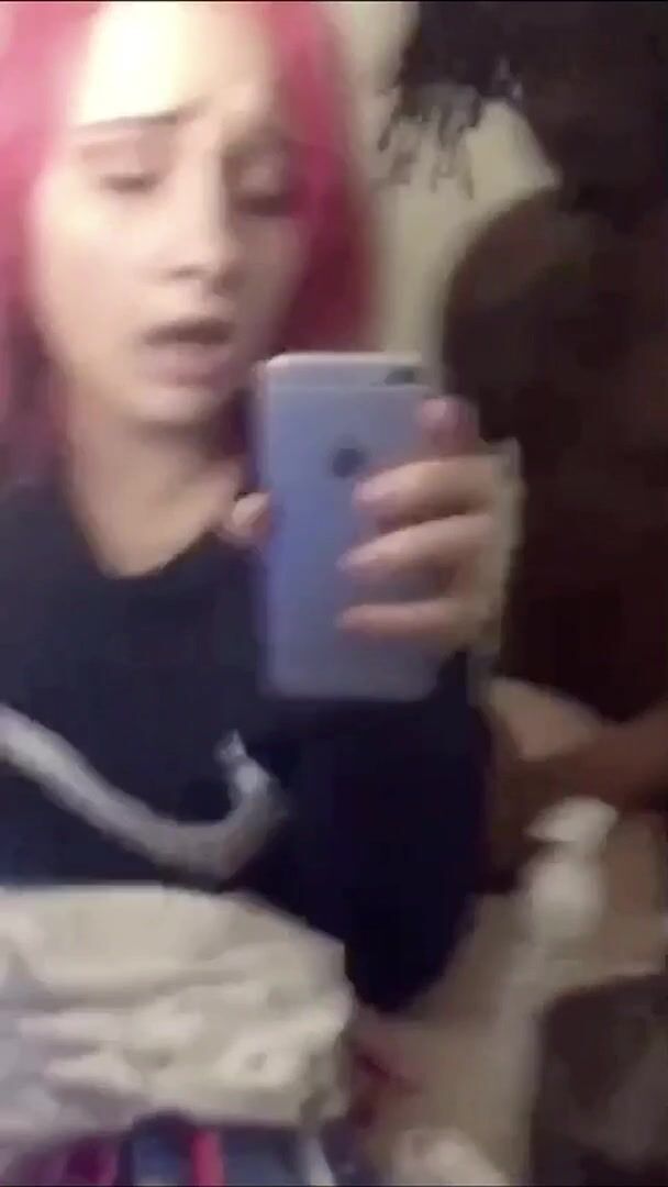 Pink Haired Teen Taking BBC