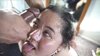 Asian BBC Facials: Asian BBW facial #2
