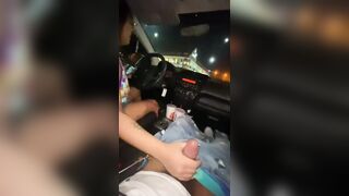 Asian Chick Wants To Drive & Suck Dick At The Same Time