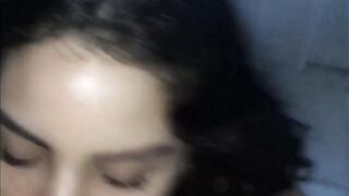 College Girls Fucking Black Guys: Pretty Latina sophomore takes a load on her face #2